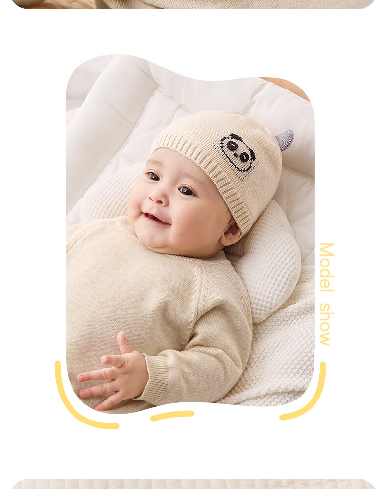 October Crystal Baby Hat Fontanelle Cap Autumn Winter Wool Blend Newborn Infant Cap Unisex 0-3-6 Months 20