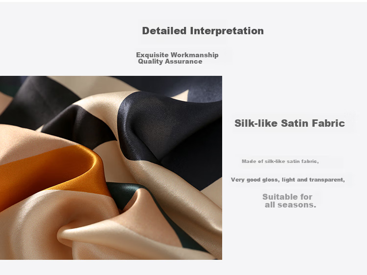 Shanghaigushi Silk Scarf for Women, 100% Mulberry Silk, National Day Gift Box, Birthday Present for Mom, Blue 2