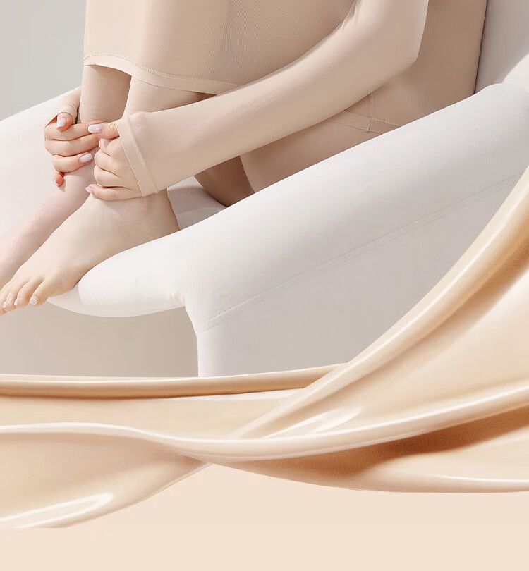 LangSha Women's Thermal Underwear Set Autumn Base Layer Skin Care High Elastic Slim Seamless Thin Warm Winter 2