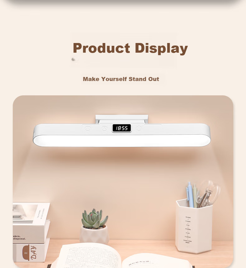 Heart Lock Desk Lamp, Dormitory Student Eye Protection Study Light, Bedroom Bedside Lamp, Rechargeable Reading Small Table Lamp, Magnetic Cool Night Light 18