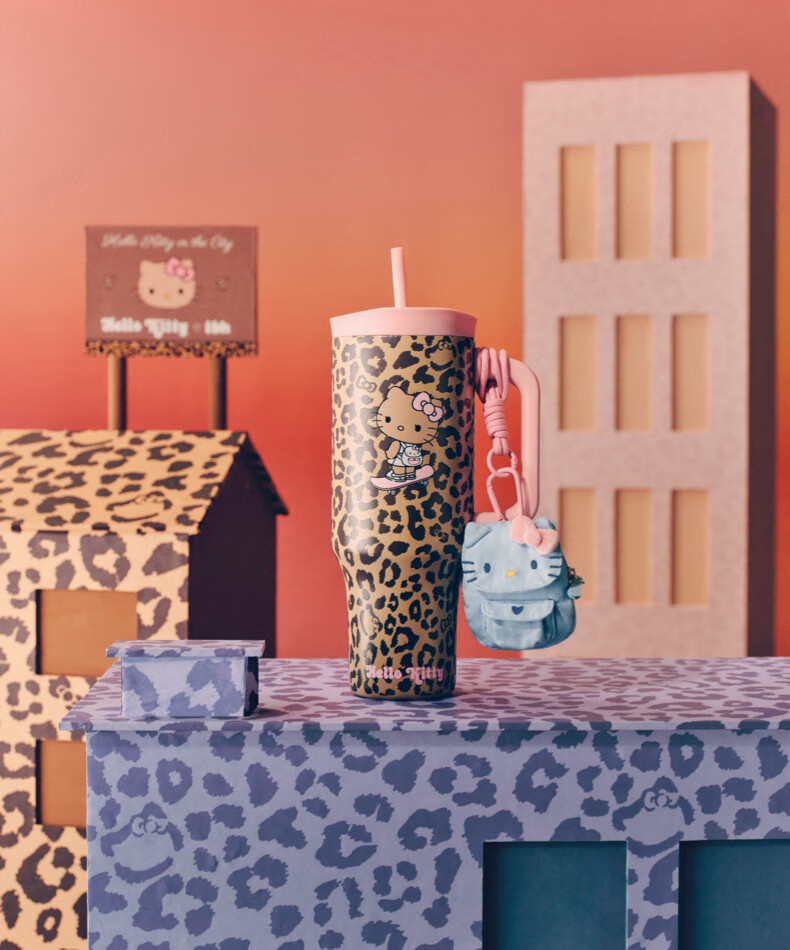 Tbh Sanrio Hello Kitty Jumbo Stainless Steel Insulated Straw Cup Black Kitty 2