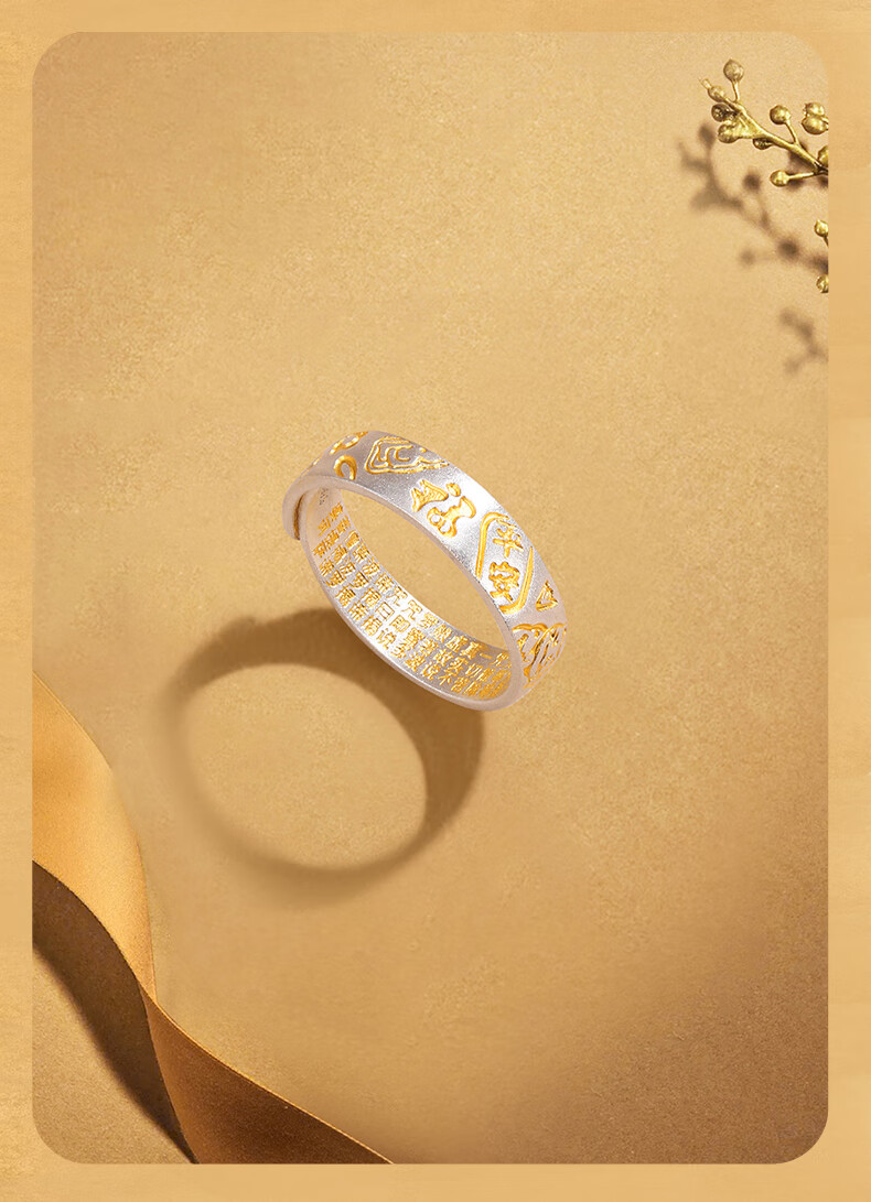 Jinliufu Auspicious Ring Pure Silver Unisex 925 Sterling Silver Inner Heart Small Lucky Cat Open Ancient Style Ring Qixi Festival Gift for Girlfriend 8