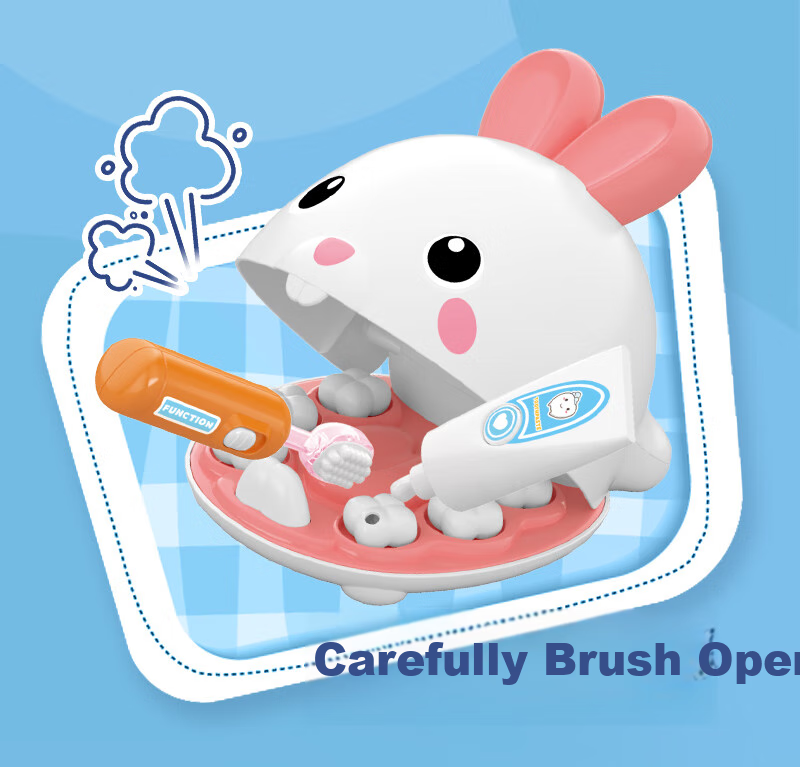 Maggic Seed Children's Pretend Play Doctor And Dentist Toy, Veterinary Clinic Care Pet New Year Gift, Upgraded Little Rabbit 7