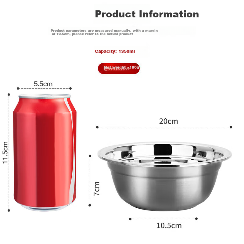 MAXCOOK Thickened 304 Stainless Steel Soup Pot 20CM MCWATP20, Compatible with Induction Cookers, Widened And Deepened