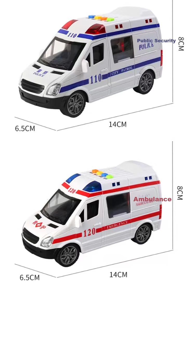 Beibeijia Birthday Gift Ambulance Large Realistic Five-Door Model Toy for Boys And Girls 9