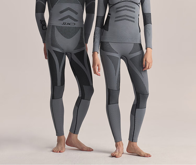 JD Jingzao Polypropylene Compression Quick-Dry Suit Men's Outdoor Sports Ski Running Thermal Underwear Black XL 1
