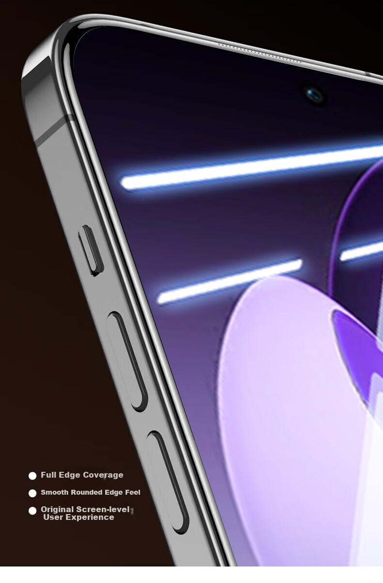 Baozou [No Dust Warehouse 2 Pieces - Replacement Guaranteed] Tempered Glass Screen Protector for OPPO Find X8s, Full Screen HD Anti-Fingerprint Protective Film 6
