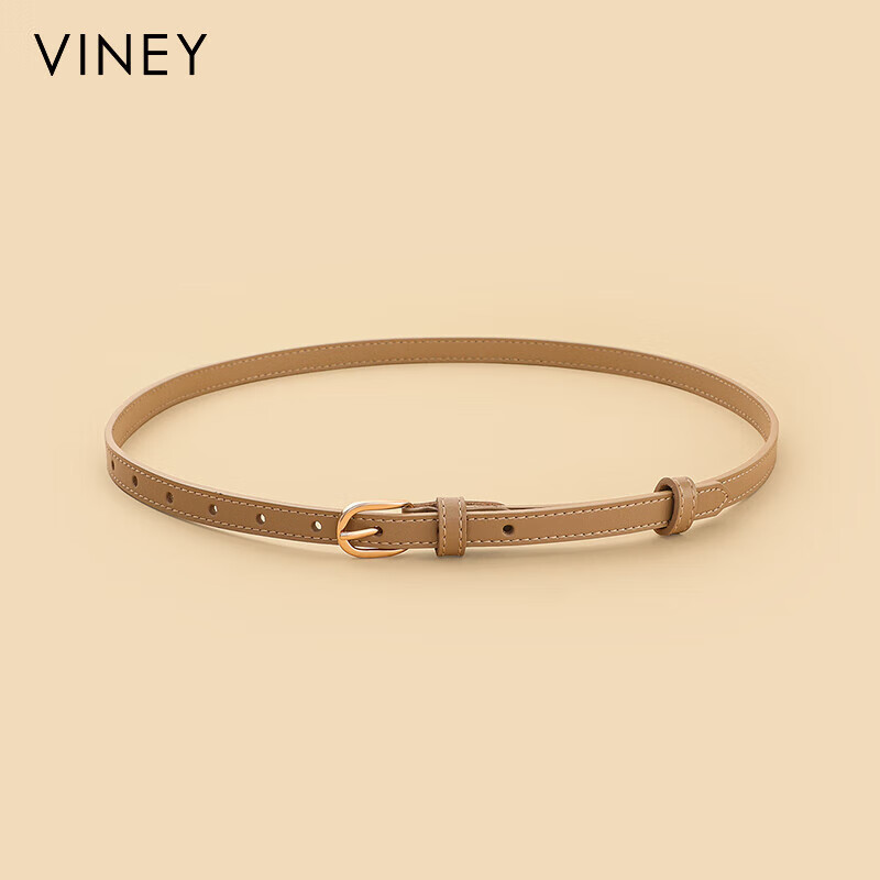 Viney Women's Genuine Leather Pin Buckle Belt Simple Versatile Casual Fashion Waistband Luxury Birthday Gift