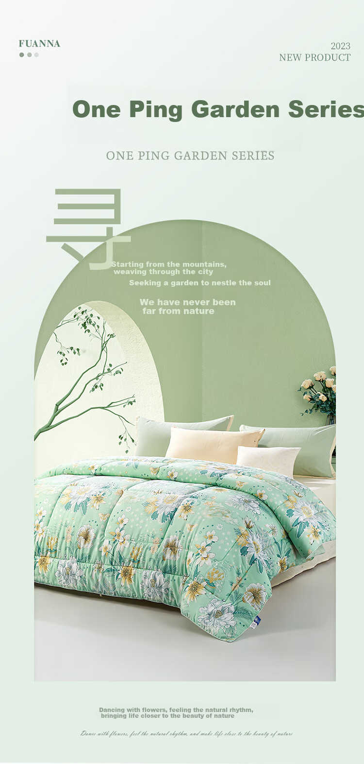 FUANNA Comforter, Spring And Autumn Double Size, All-Season Duvet Insert, Pure Cotton Fabric, Air Conditioning Quilt, Antibacterial, Approximately 6 Jin (3 Kg), 230×229cm 2