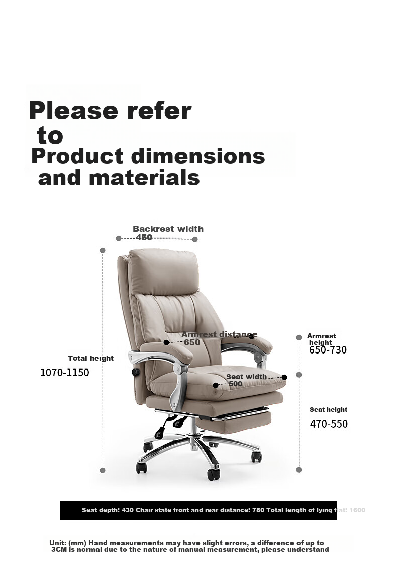 Guquan Boss Chair Home Heating Massage Comfortable Office Chair Nap Computer Chair Long Sitting C570H Coffee Thi 30