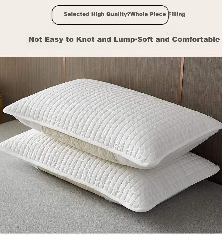 Wuyinliangpin Cotton Pillowcase Protective Cover, Home Use Dirt-Proof Pillowcase, One Pair, 48*74cm, Gray 2