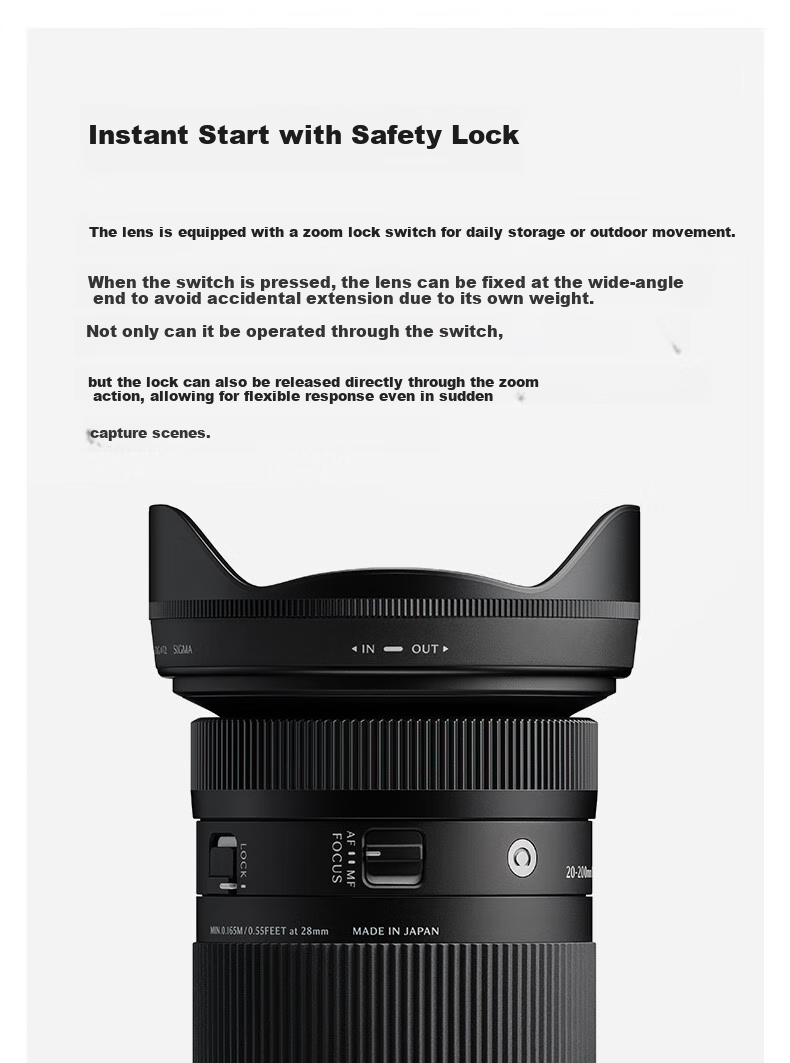 SIGMA 20-200mm F3.5-6.3 DG | Contemporary Full-Frame Mirrorless All-In Lens for Travel And Landscape Photography (Sony E-Mount) 5