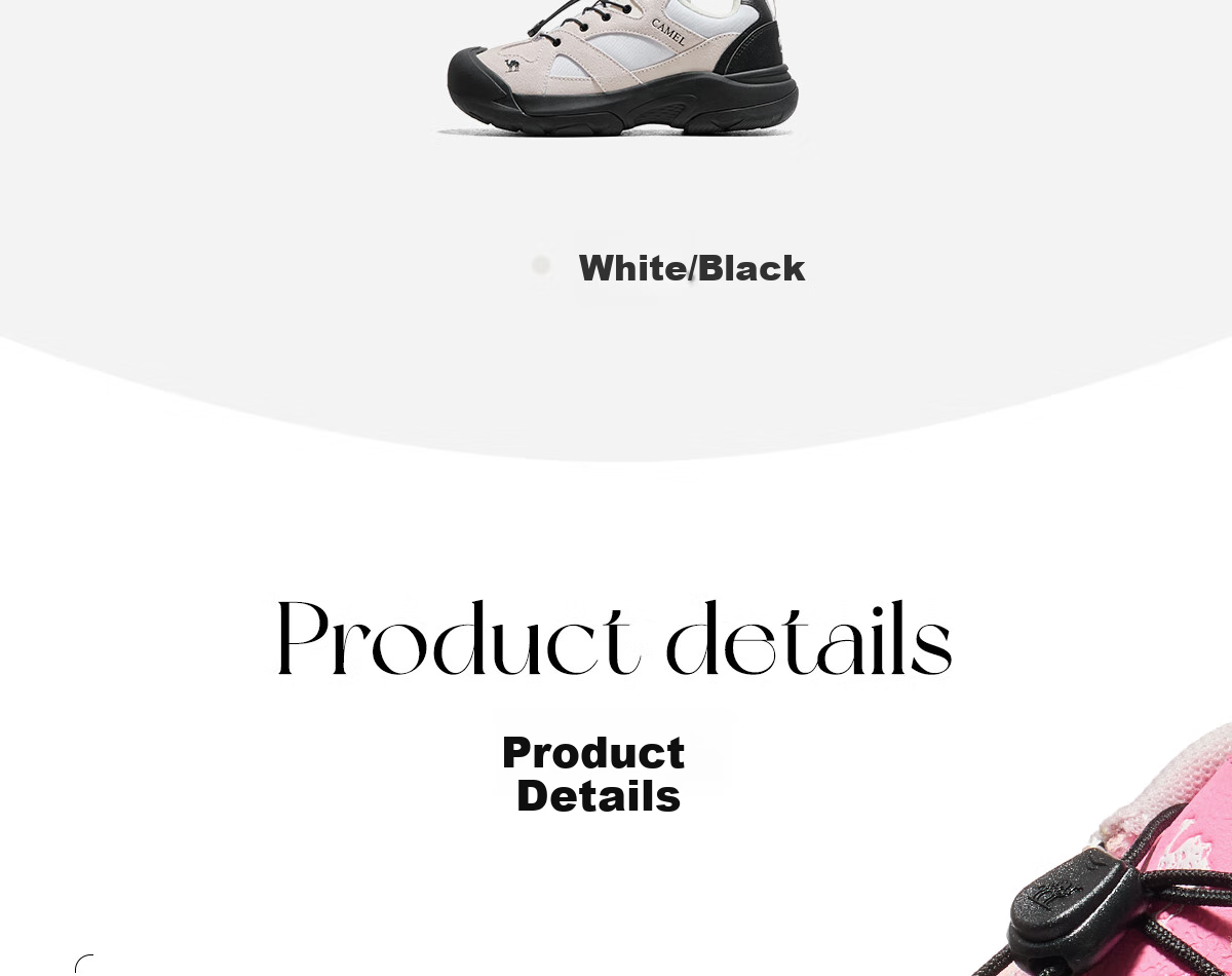 CAMEL [Panshi] Hiking Shoes for Men And Women, Ugly-Cute Outdoor Casual Shoes, Non-Slip Wear-Resistant Trekking Shoes 3