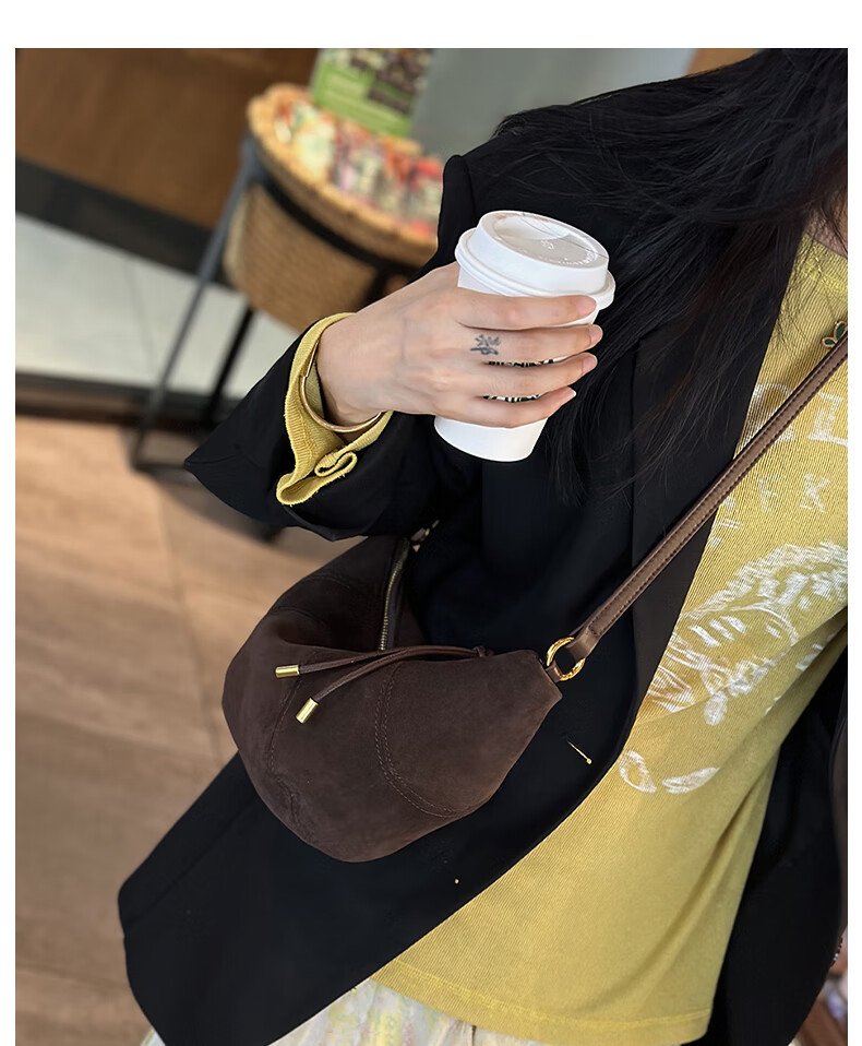 Millies Women's Leather Dumpling Bag Fashion Shoulder Crossbody Bag Birthday New Year Gift for Girls Girlfriend 6