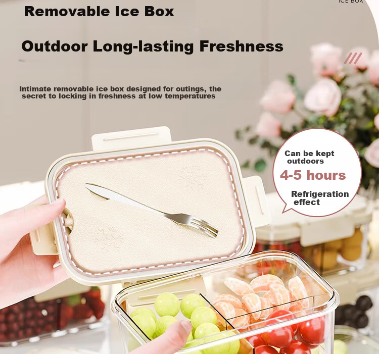 Jialifang Portable Fruit Fresh-Keeping Box Outdoor Camping Picnic Storage Leak-Proof Lunch Box Sealed Container 3
