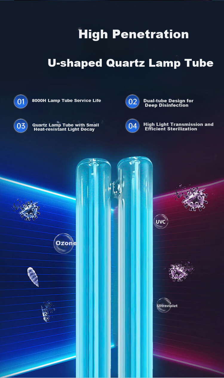 AOC 38W UV Sterilization Lamp Household Ozone Deodorization Disinfection Light Portable Mite Removal Remote Control for Kindergarten 8