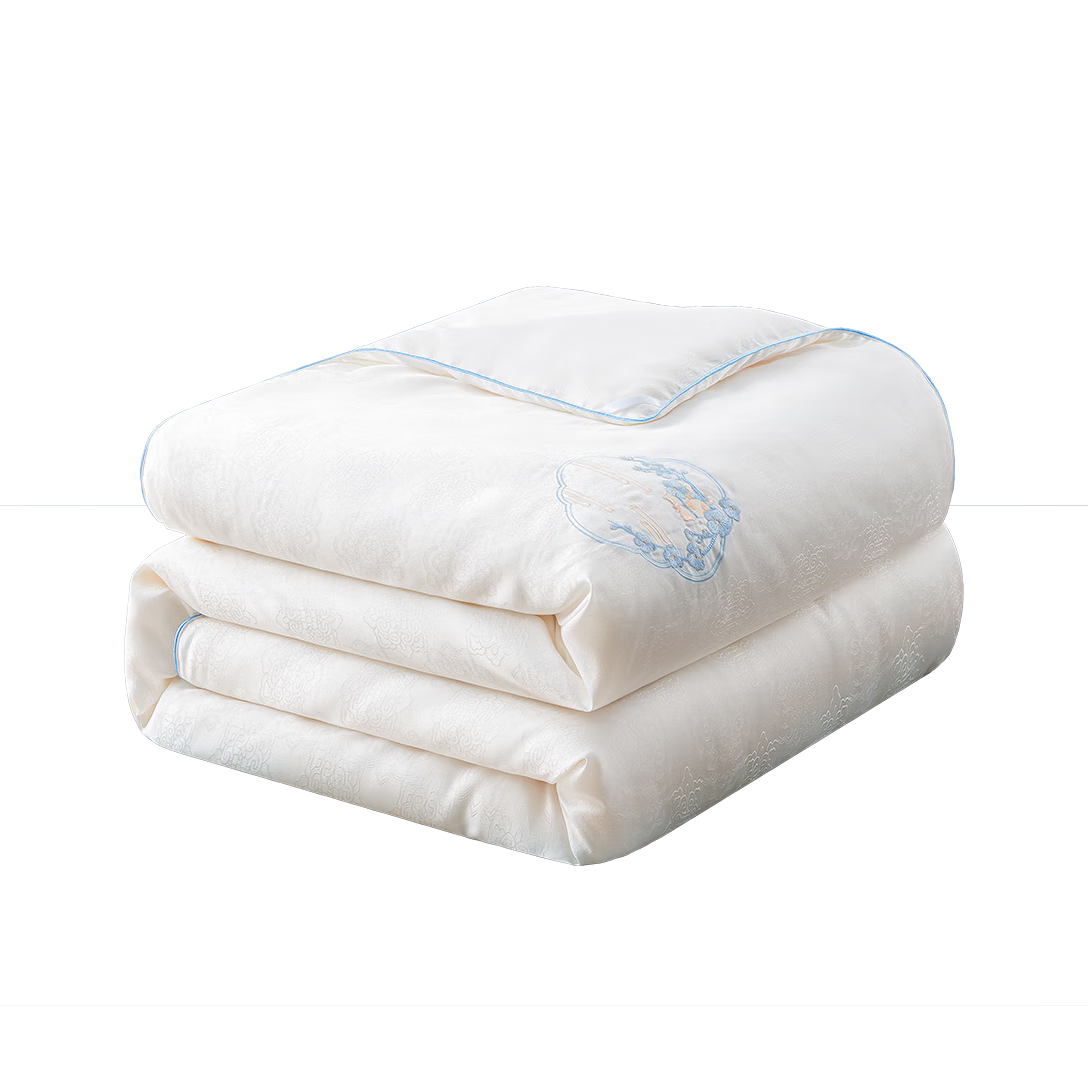 JD Original 100% Silk Comforter, Huahua Dongfang Winter Quilt Duvet - Winter Comforter 2x2.3m Approximately 6.2 Ji