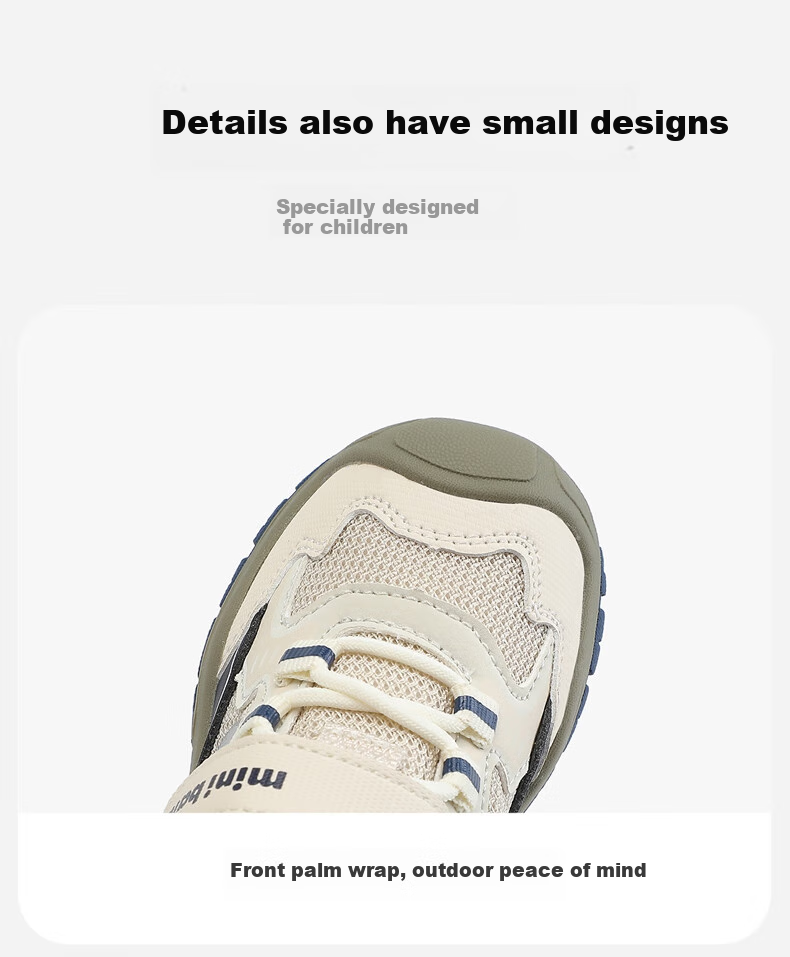 Minibala Spring And Autumn New Baby Walking Shoes, Closed-Toe Anti-Collision Toddler Casual Sneakers for Boys And Girls 4