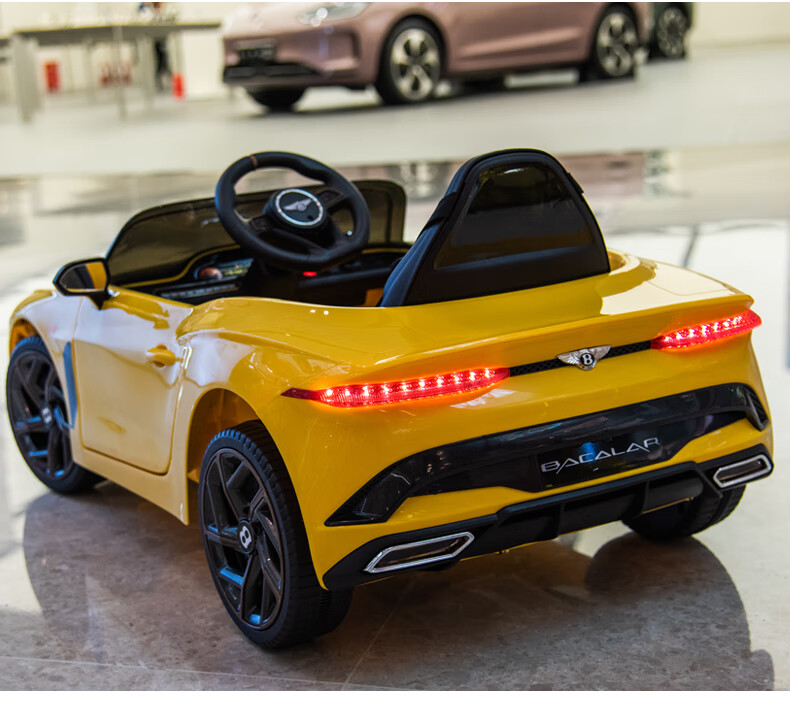 BeRica Children's Electric Car, Four-Wheel Vehicle, Authorized by Bentley, Remote Control, Toy Car for Boys And Girls, Rideable, Baby Gift 21