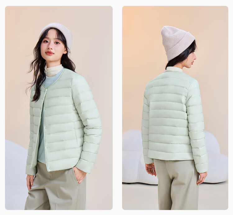 SNOWFLYING 2025 Autumn New Korean Slim Fit Basic Casual Short Down Jacket 7