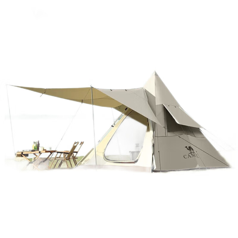 CAMEL Outdoor Refined Camping Tent, Portable Folding Indian Pyramid Automatic Tent, 1J32261162