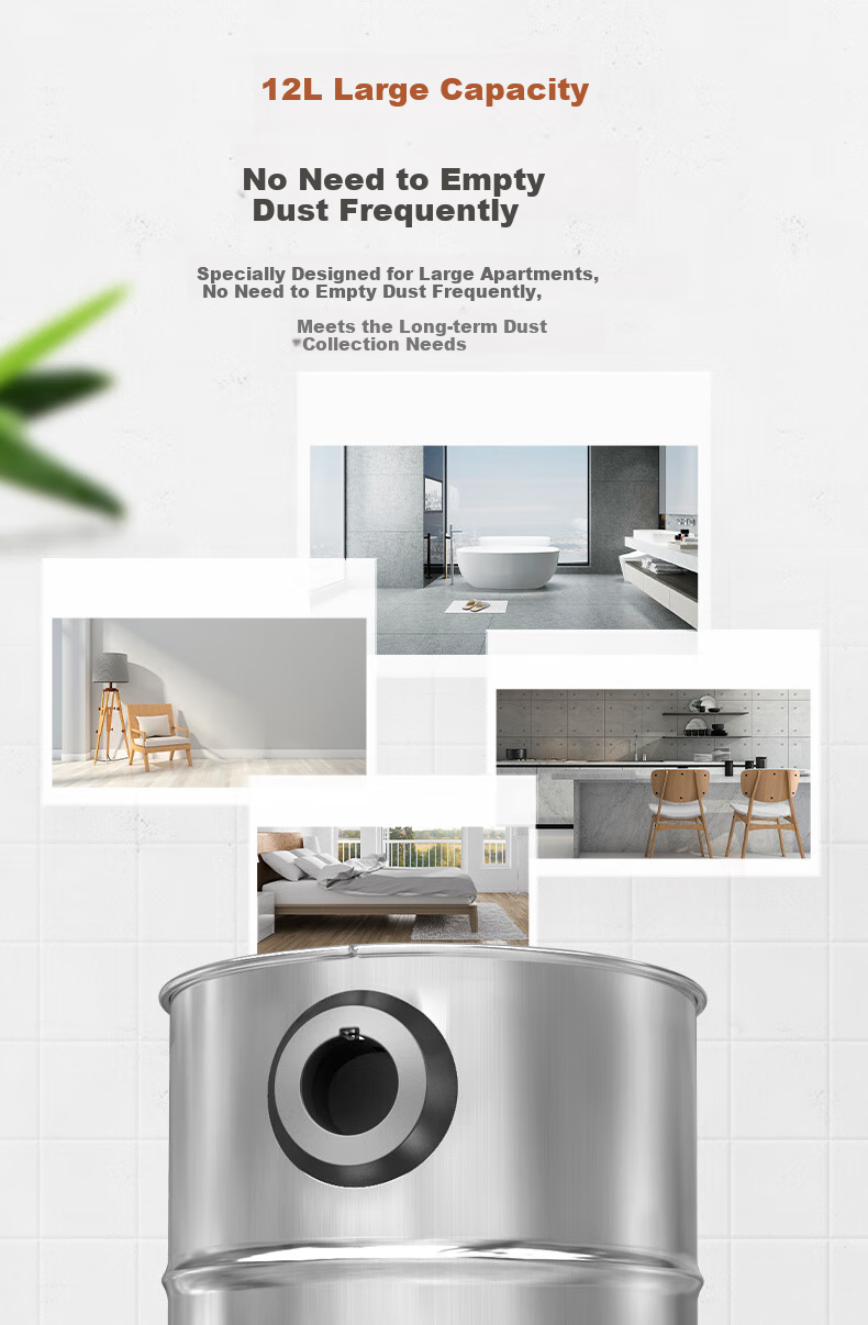 Yili Vacuum Cleaner, Car And Home Use, Handheld Canister Type, 22000pa Ultra-Strong Suction, Industrial Cleaning, Carpet And Bed Powerful Vacuum for Cat Hair Removal, Small Dust Removal Device, 6253-10L 7