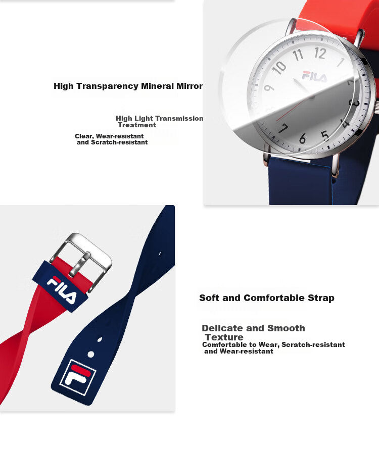 FILA Watch, Youth Waterproof Wristwatch, for Male And Female Students in Middle And High School, Exam Silent Watch, Model 6707 4