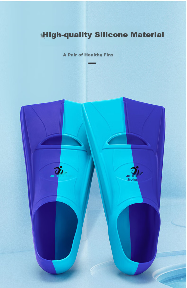 Jiehu Swimming Fins for Adults And Children, Professional Swimming Diving Speed Boost Comfortable Durable Soft Rubber Flippers Training Equipment 4