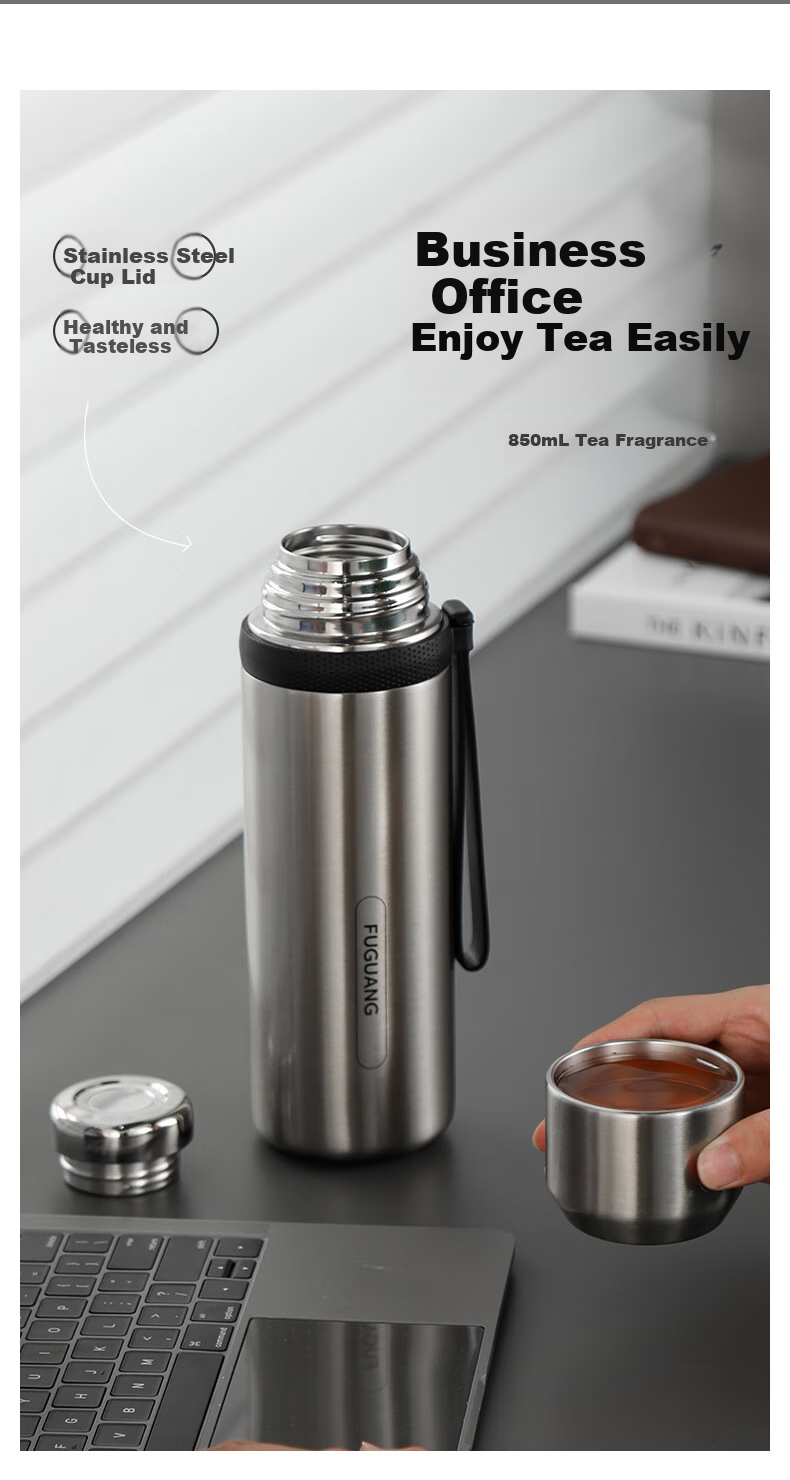 Fuguang Insulated Mug, 316L Stainless Steel Water Cup, Large Capacity for Men And Women, Keeps Cold, Tea Infuser Cup, JINGDONG Limited Editio 9