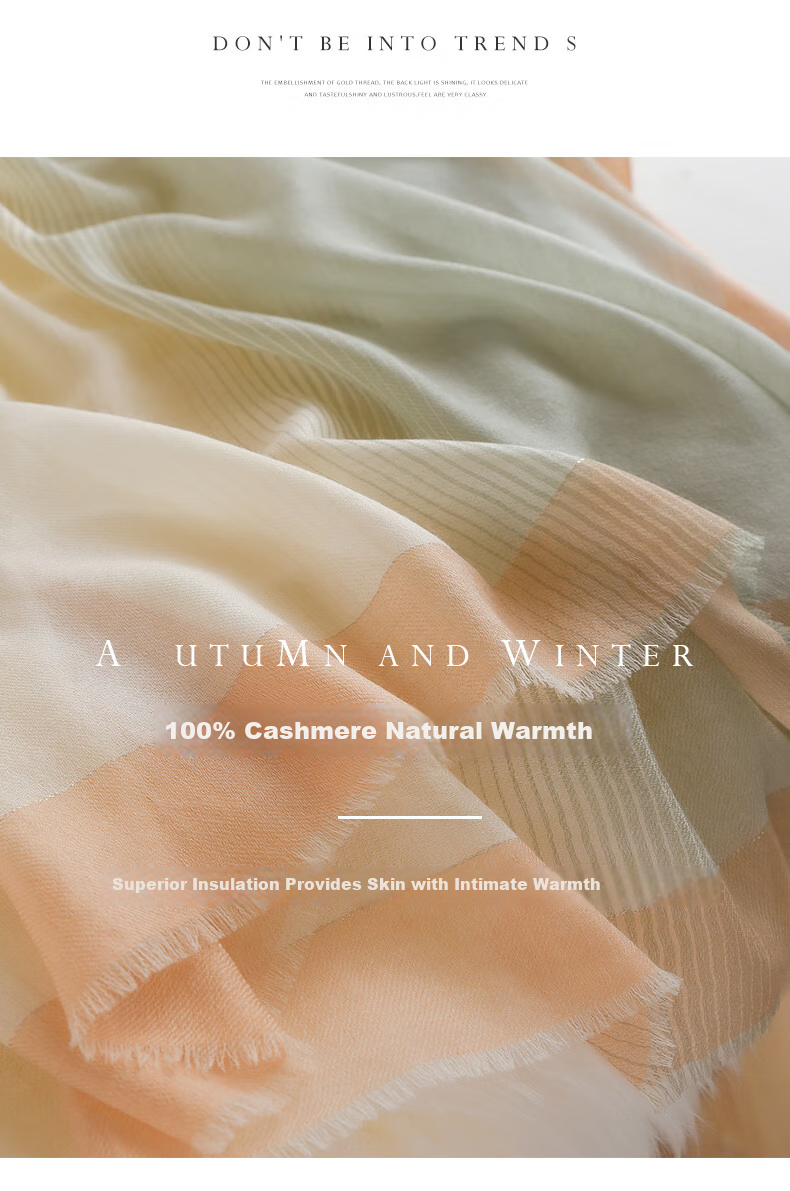 Hangsifu Pure Cashmere Scarf, Large Size Shawl, Outer Wrap Neck Scarf, Practical Gift for Mom on Holidays, Birthdays, And Mid-Autumn Festival 18