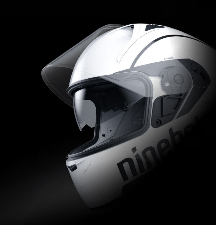 Ninebot New National Standard 3C Certified Electric Bicycle Motorcycle Helmet Unisex Electric Scooter Safety Helmet Lightweight Comfortable Full Face Snow White XL 6