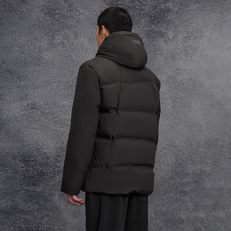 HLA down Jacket for Men, Three-Body Collaboration Series, Hooded Warm Coat for Men in Winter