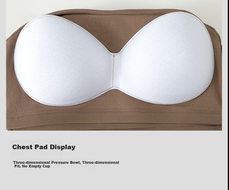 LangSha Wireless Bra Vest for Women with Built-in Chest Pad, One-piece Innerwear, Plus Size, Sexy, Versatile, High Elasticity, Breathable Camisole 24