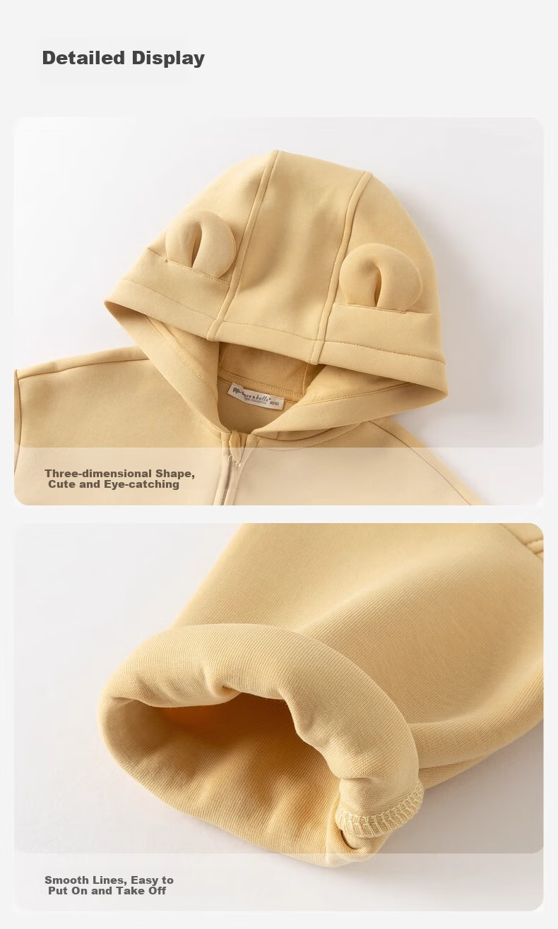 DAVE & BELLA Children's Knitted Jacket Autumn Wear Girls Boys Casual Cute Long-Sleeve Hoodie 5