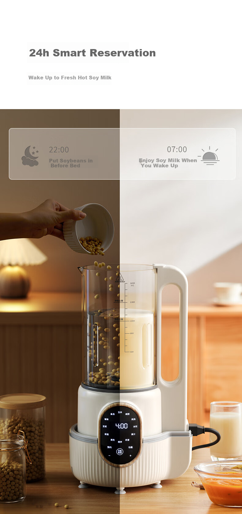 Xiaozhi Low-Noise Washless Blender, Large Capacity for Home Use, Noise Reduction, Quiet Operation, Heating Food Processor, Fully Automatic Baby Food Maker, Juicer, Soy Milk Machine, Mixer, Multifunctional SP03 13