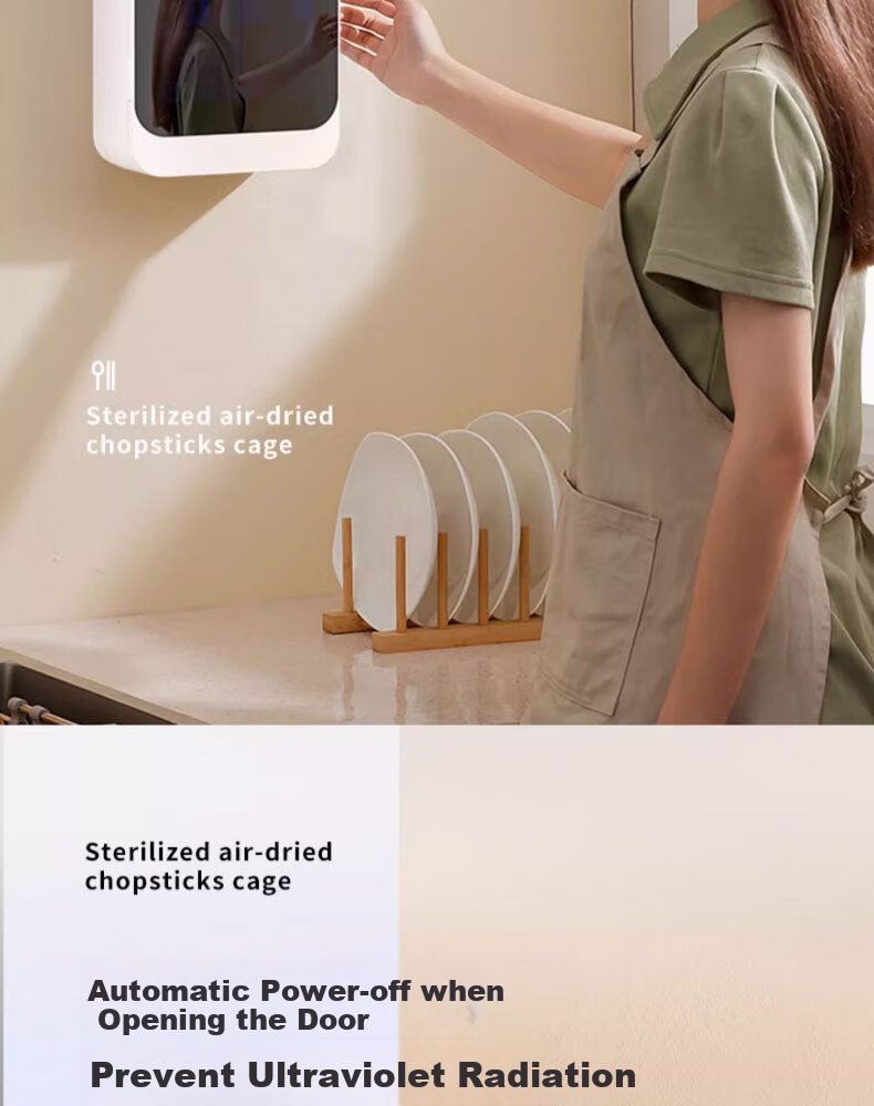 Jingyan Chopstick Disinfection And Drying All-In Machine, Wall-Mounted Chopstick Holder, Chopstick Cage, Draining Storage Box, Chopstick Basket, Storage Rack 3