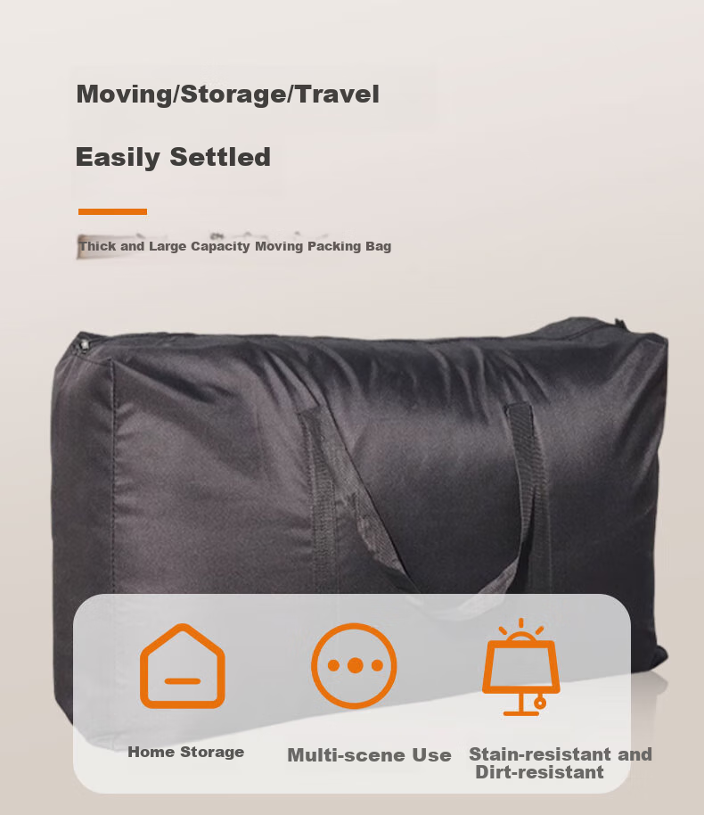 Pangdaidai Large Capacity Moving Luggage Bags Packing Bags for Clothes And Quilts Storage, 3 Pieces, Non-Woven Fabric, 80*57*26cm 2