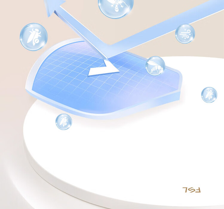 FSL Foshan Lighting High CRI LED Ultra-thin Waterproof Ceiling Light for Bedroom Corridor Balcony Study IP40 Moisture Dust Mosquito Resistant Simple Energy-saving 36W Cool White 4