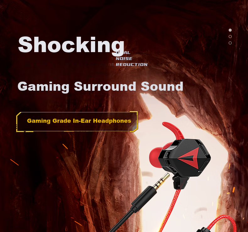 WITGOER Wired Gaming Headset, Specialized for Sound Positioning, 3.5mm In-Ear Design, for Desktop Computer, Latest 2026 Model with Microphone, Two-In HIFI Triangular Laptop, for PUBG 1