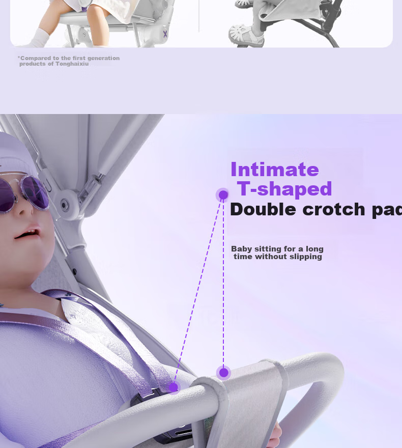 HaXiu X3pro Explorer Baby Pocket Stroller Foldable Lightweight Convertible Toddler Pram 30