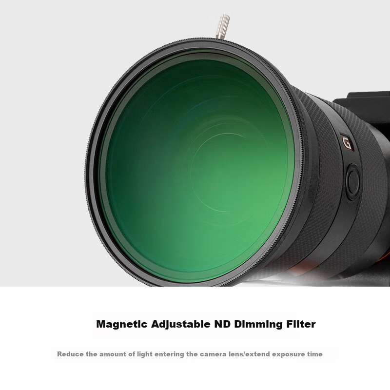 Kase Magnetically Adjustable ND Filter, 77mm ND3-1000, Adjustable from 1.5 to 10 Stops, for Landscape And Portrait Photography, Time-Lapse And Long Exposure Shooting Filter