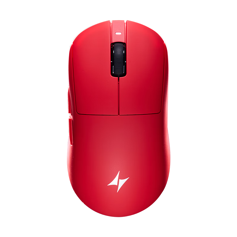 ATK Qingting A9 Wireless Mouse for Gaming And Office Use, Wired/2.4G Dual-Mode Connection, Lightweight Symmetrical Minimalist Ergonomics, A9 Master Edition in Vermilion Red