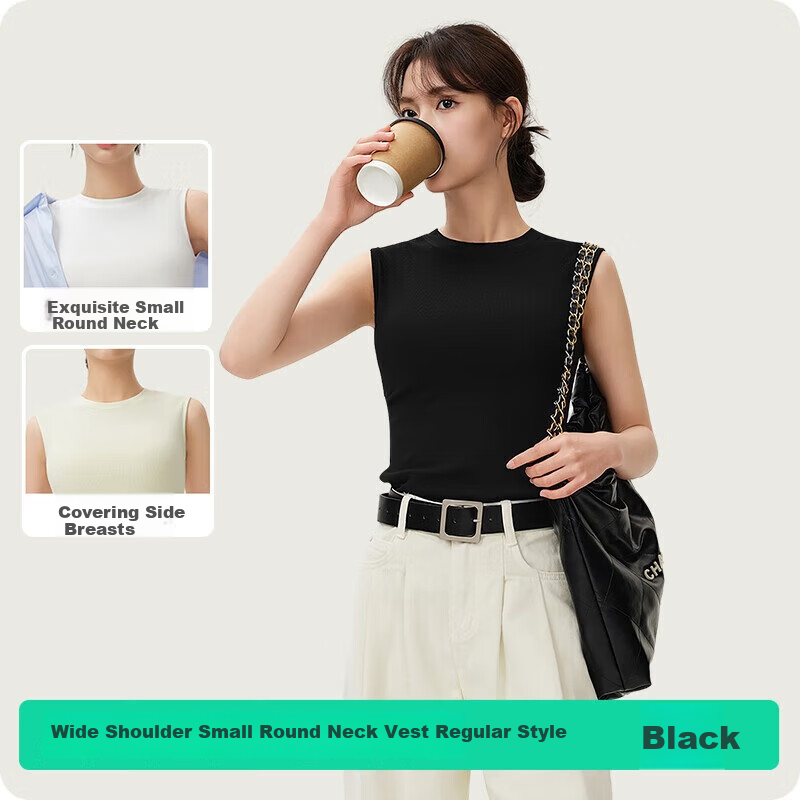 Jianyun Modal Cotton Camisole Tank Top for Women, Fashionable Sleeveless T-Shirt, Slim-Fit Undershirt, Can Be Worn As Outerwear, Lightweight Summer Top