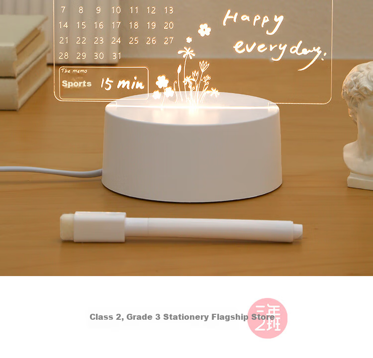 Class 3 Grade 2 [2027 High School Entrance Exam Countdown] 365-Day Calendar Desk Perpetual Calendar Self-Discipline Punch Card Memo Notebook Vertical Student Stationery Gift Blue 8