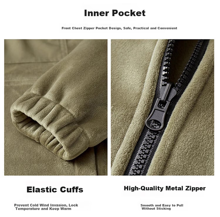 JEEP SPIRIT Men's Three-In Jacket, Autumn And Winter Casual Loose-Fitting Hooded Workwear Coat for Me 19