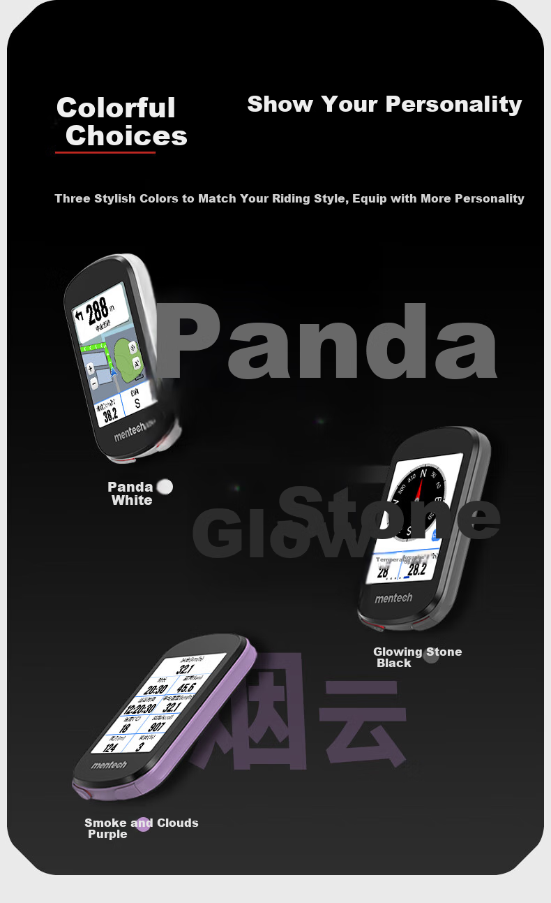 Mentech Avant700 Mountain And Road Bike Computer, GPS Smart Wireless Cycling Navigation, Obsidian Black 15