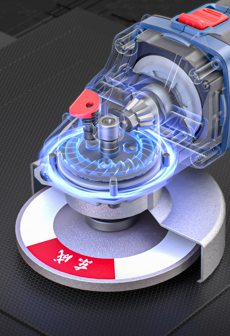 Dongcheng 20V Brushless Cordless Angle Grinder Lithium Battery Cutting Machine 630W Max Power DCSM03-100D 8