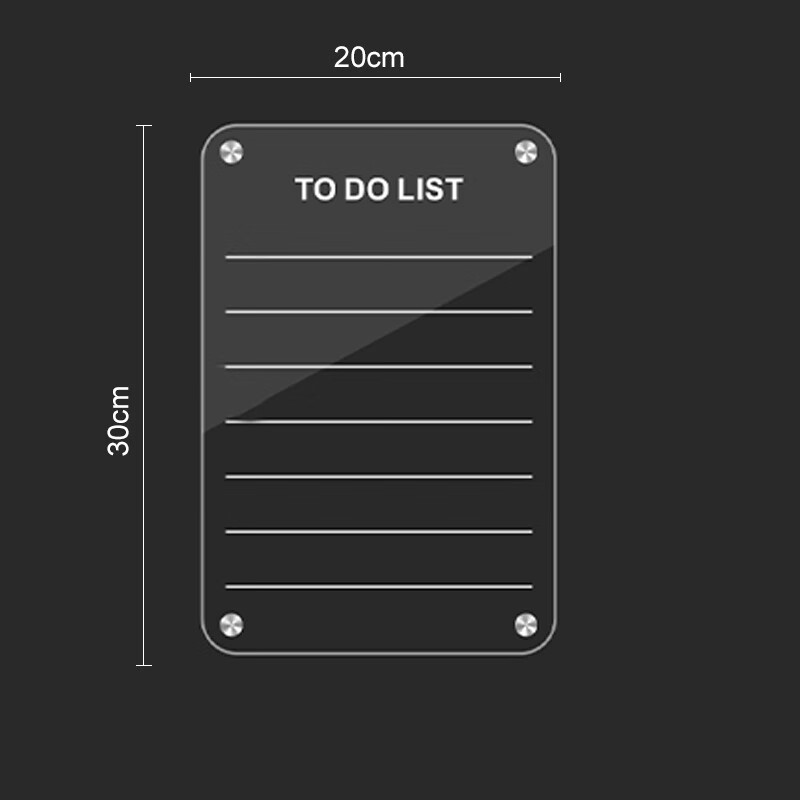 Shushan Transparent Magnetic Acrylic Refrigerator Memo Board Magnetic Display Board Creative Drawing Board with 1 Pen Gift