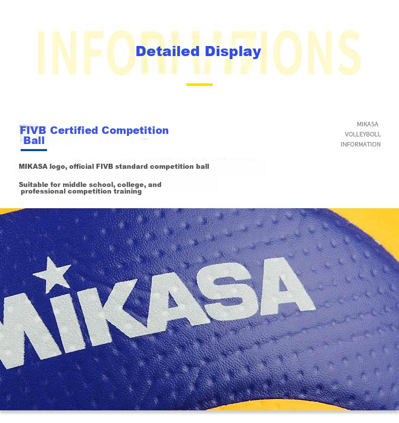 Mikasa Volleyball, Official Match And Training Ball, Size 5 Standard Volleyball, VQ2000 9