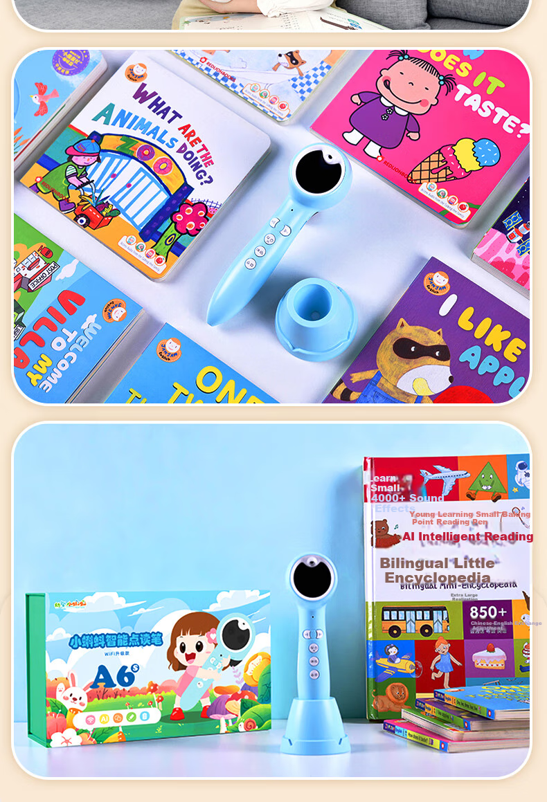 Youxuexiaokedou Reading Pen T6L, Early Education Device for Preschoolers And Elementary School Students, English Learning Tool for Ages 3-6 RAZ-William Heinema 23